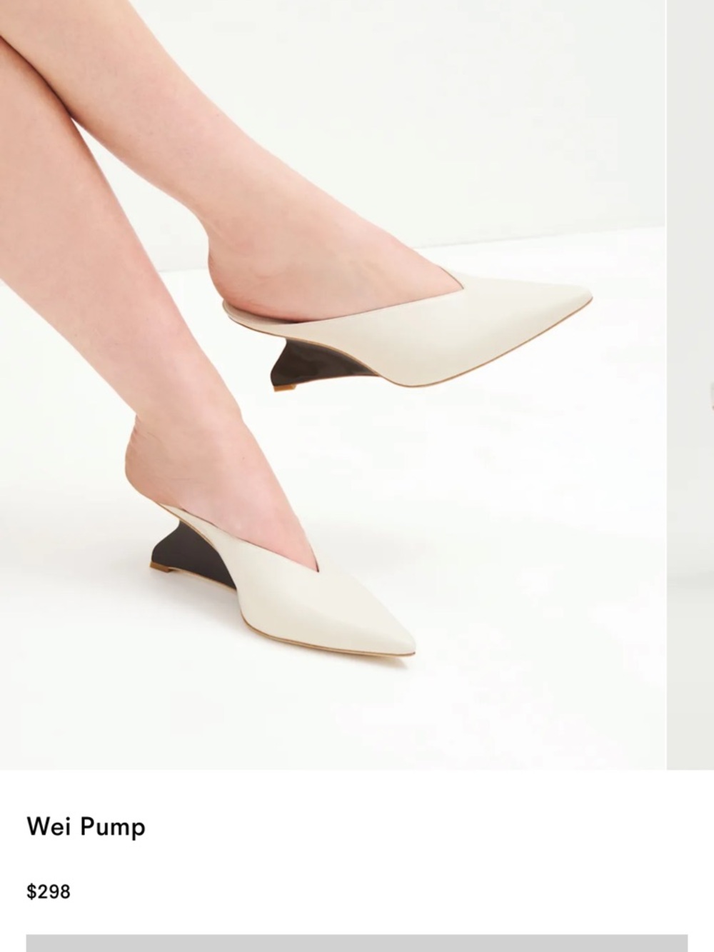 Reformation Wei Pump Almond - Size 9